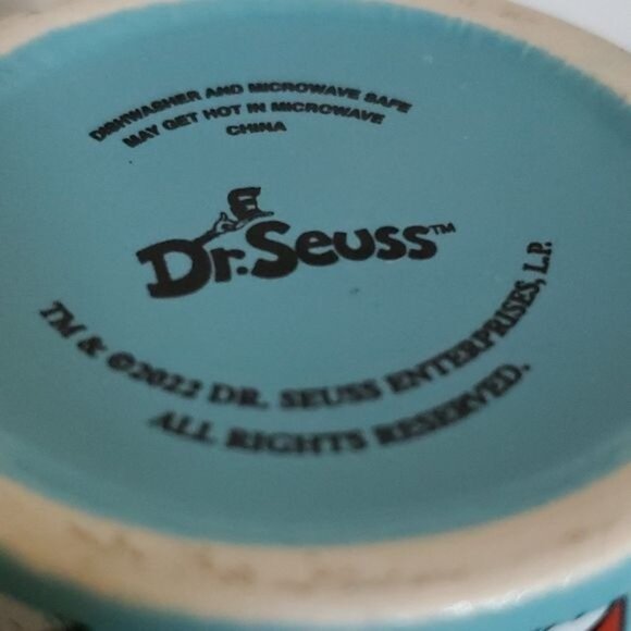 12 oz DR Seuss Cat in the Hat CERAMIC Cup Mug Coffee Tea Hot Cocoa Chocolate - Picture 8 of 11